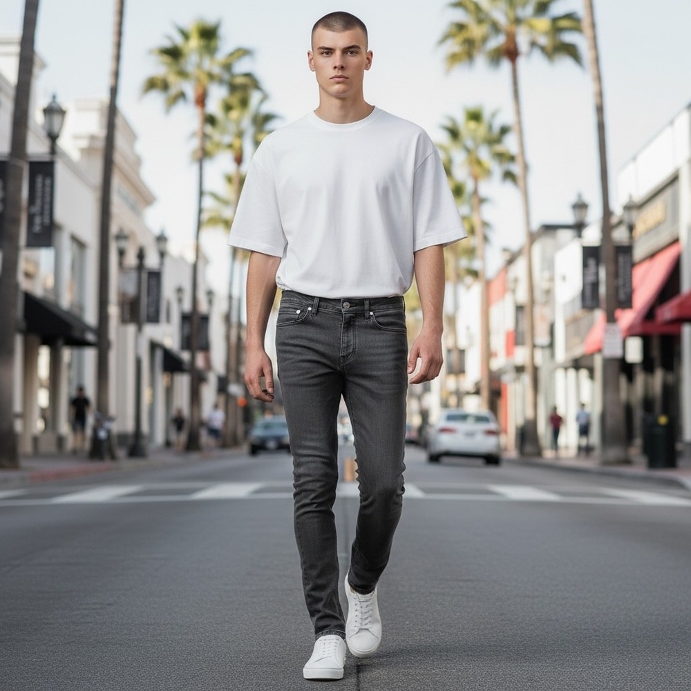 Rag & Bone Fit 2 Slim Jeans Greyson Grey MED22S1223I6GR Mens 31x32